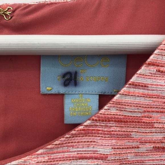 CECE by Cynthia Steffe Jacquard Shift Minidress - Picture 13 of 14